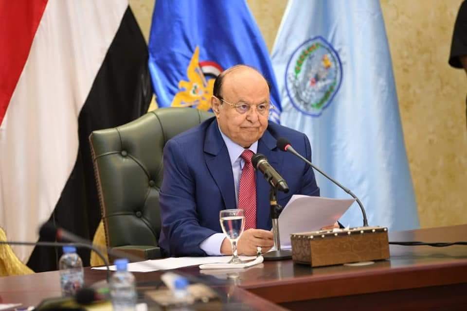 الرئيس هادي : لن أغادر بلادي مرة أخرى وقرار تحرير صنعاء لا رجعة عنة.