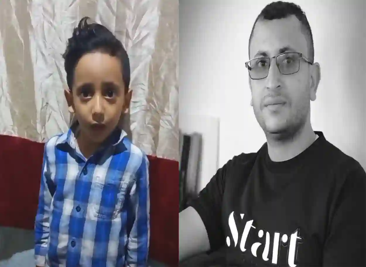طفل يتيم يطالب بالعدالة بعد اغتيال والده الصحفي في تعز