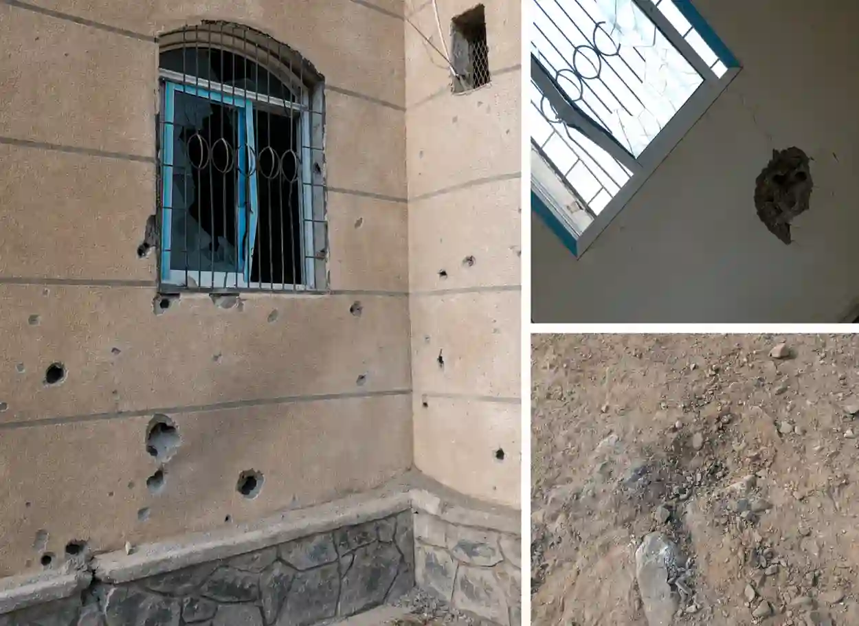 صور | الحوثيون يقصفون مسجداً بقذائف الهاون غربي تعز