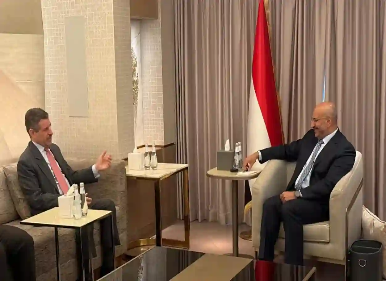 طارق صالح خلال استقباله السفير الأمريكي: دعم مؤسسات الدولة مفتاح استقرار اليمن والبحر الأحمر