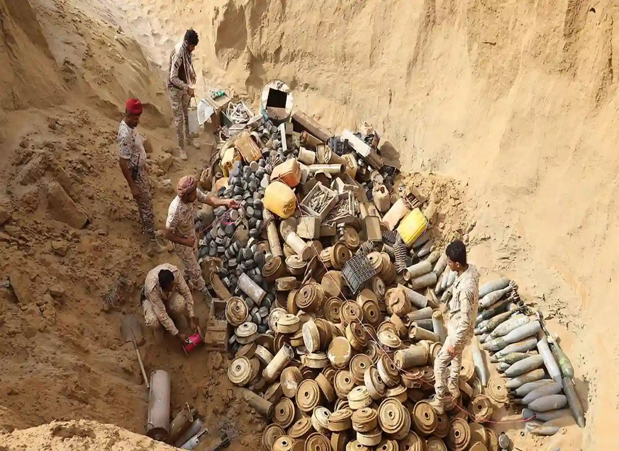 «مسام»: نزع أكثر من 532 ألف لغم وذخيرة وعبوة ناسفة من مخلفات الحوثيين