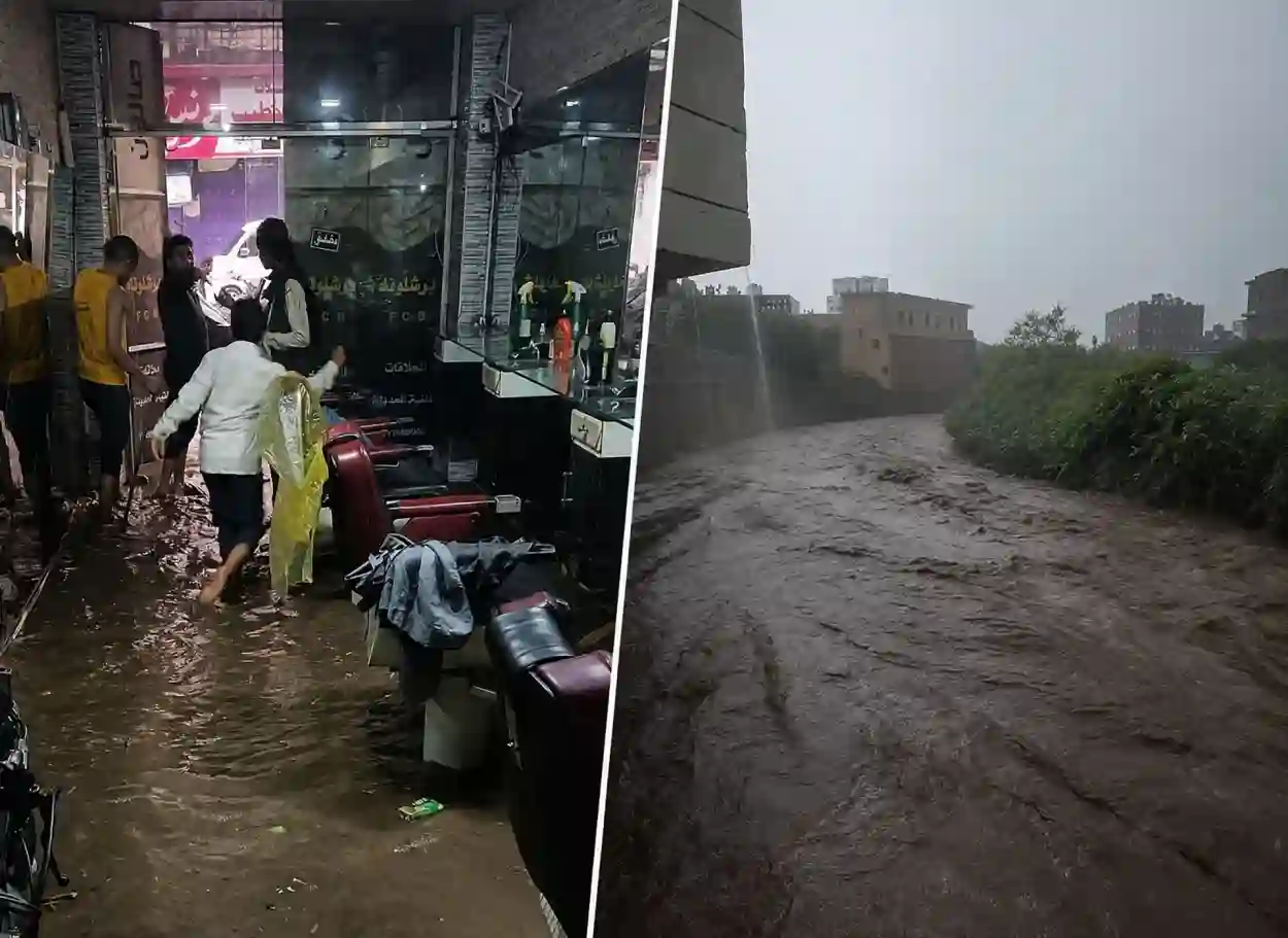 وفاة مواطن وأضرار مادية جراء السيول في محافظة إب